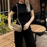 Velira Bags Siena Audinė Suede Peties Krepšys