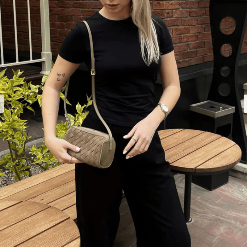 Velira Bags Siena Audinė Suede Peties Krepšys