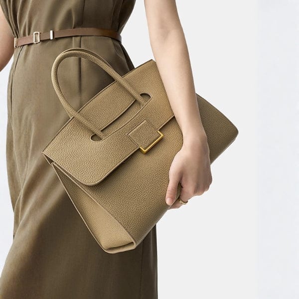 Velira Bags Šviesiai ruda Siena tekstūruota rankinė