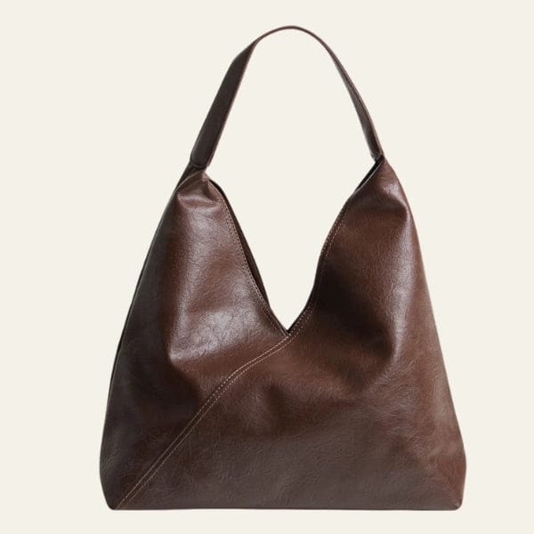 Velira Bags Tamsiai Ruda Capri Minkštas Hobo Krepšys