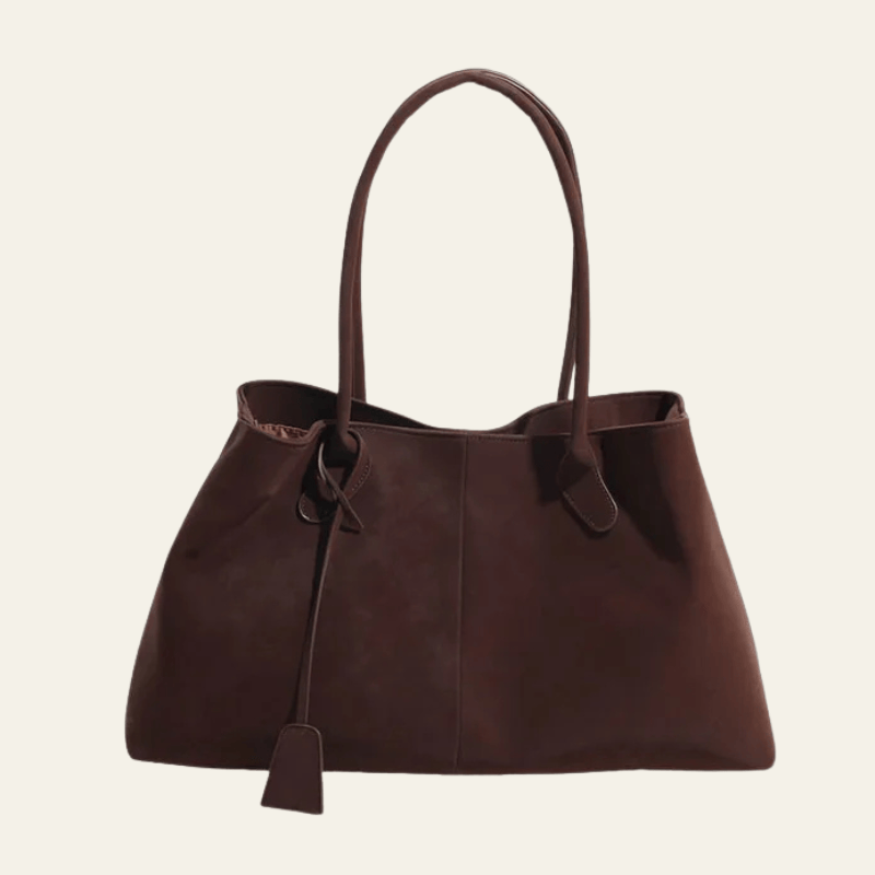 Velira Bags Tamsiai ruda / Įprastas Amara Suede Rankinė