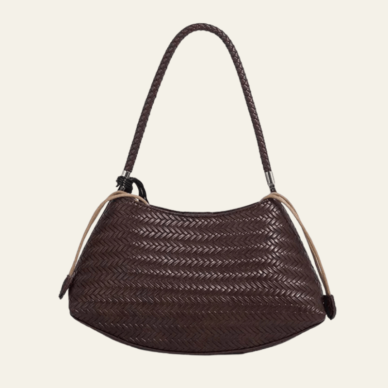 Velira Bags Tamsiai ruda / Standartinė Alya Bohemiška Audinėta Kuprinė