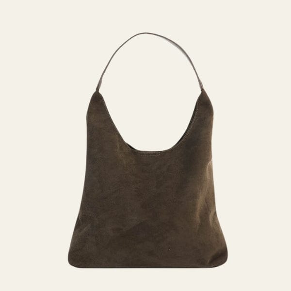 Velira Bags Žalia Valensijos Suede Hobo Krepšys