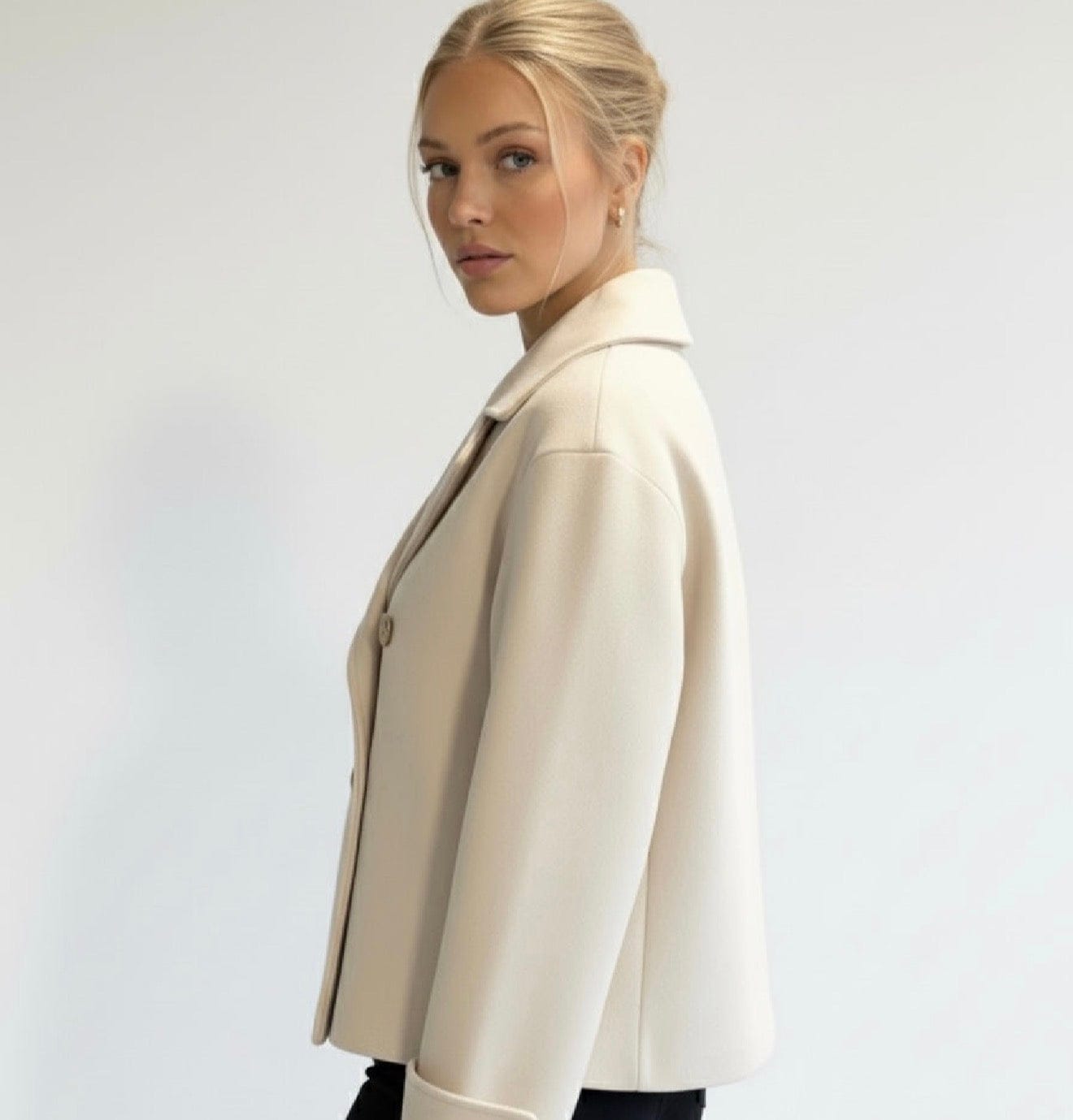 Velira Blend Double-Breasted Trench Coat | Maya Blend dvigubo užsegimo paltas | Maya