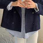Velira Blend Double-Breasted Trench Coat | Maya Blend dvigubo užsegimo paltas | Maya