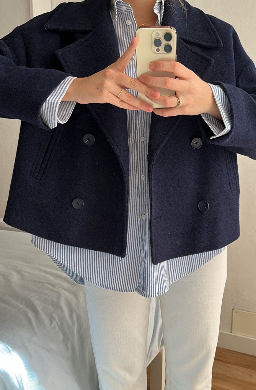 Velira Blend Double-Breasted Trench Coat | Maya Blend dvigubo užsegimo paltas | Maya