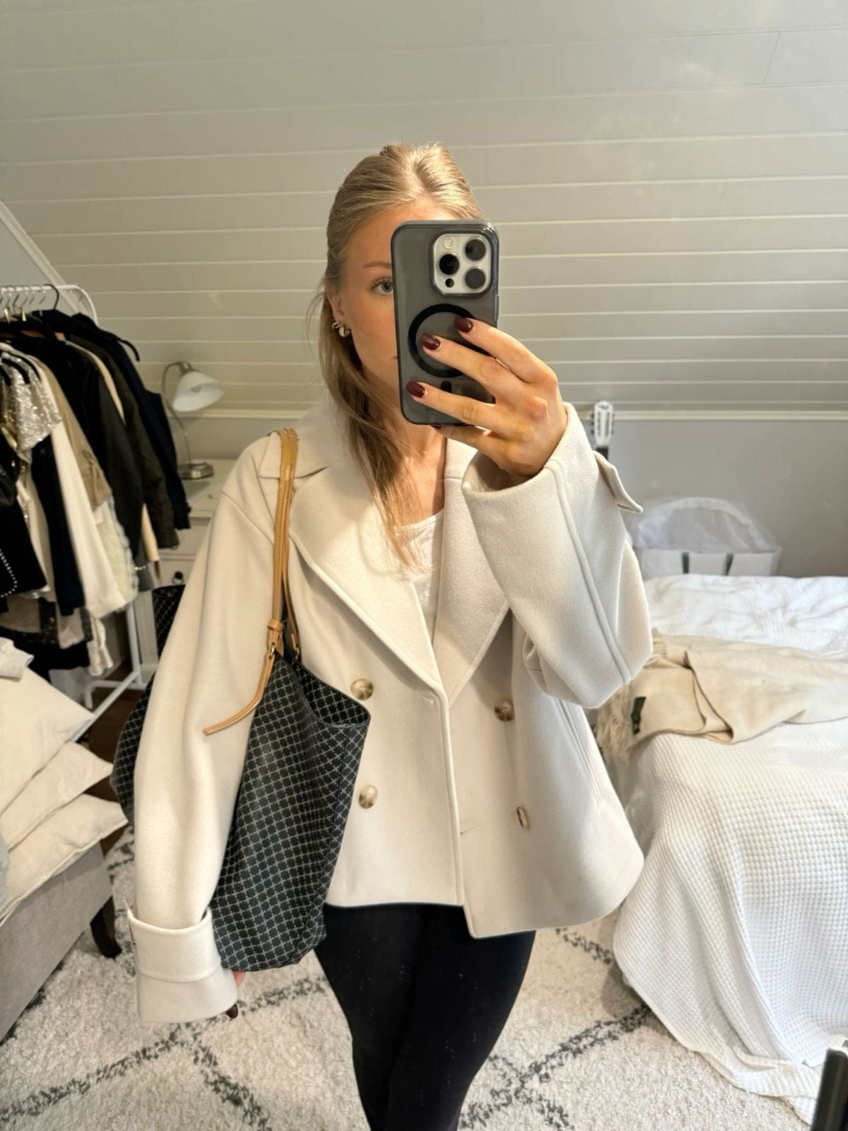 Velira Blend Double-Breasted Trench Coat | Maya Blend dvigubo užsegimo paltas | Maya