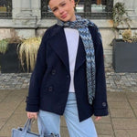 Velira Blend Double-Breasted Trench Coat | Maya Blend dvigubo užsegimo paltas | Maya