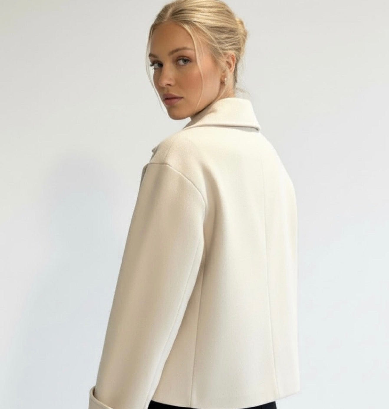 Velira Blend Double-Breasted Trench Coat | Maya Blend dvigubo užsegimo paltas | Maya