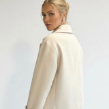 Velira Blend Double-Breasted Trench Coat | Maya Blend dvigubo užsegimo paltas | Maya