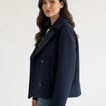 Velira Blend Double-Breasted Trench Coat | Maya Blend dvigubo užsegimo paltas | Maya