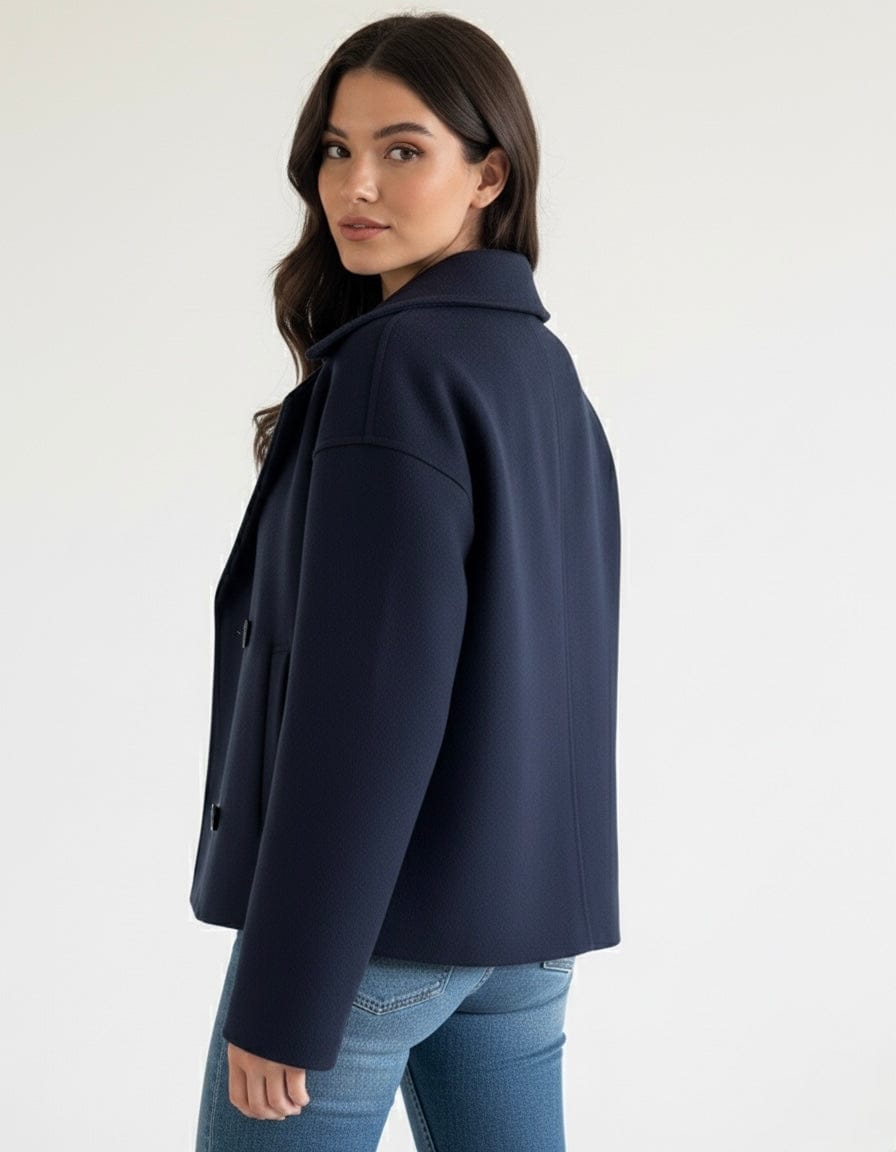 Velira Blend Double-Breasted Trench Coat | Maya Blend dvigubo užsegimo paltas | Maya
