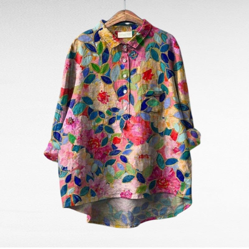 Velira blouse Raštas 1 / S 55-65KG Mireva - Elegantiška Vintage Bluzonė