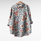 Velira blouse Raštas 4 / S 55-65KG Mireva - Elegantiška Vintage Bluzonė
