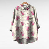Velira blouse Raštas 6 / S 55-65KG Mireva - Elegantiška Vintage Bluzonė