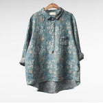 Velira blouse Raštas 8 / S 55-65KG Mireva - Elegantiška Vintage Bluzonė