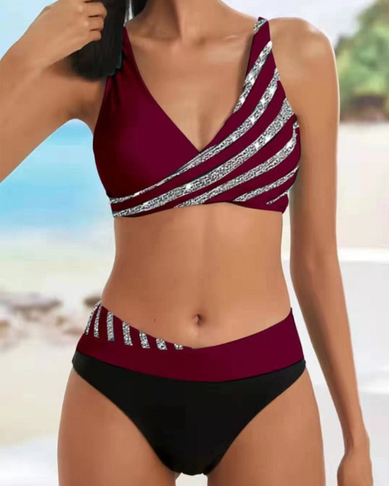 Velira Bordo atspalvis / XS Candela™ | Bikini su šiltais atspalviais