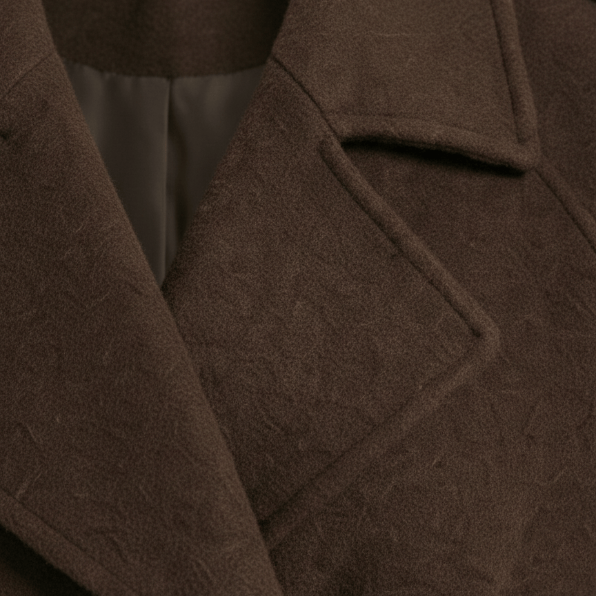 Velira Camille | Brown Blend Cropped Trench Jacket Camille | Ruda Mišinys Trumpa Paltinė Striukė