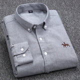 Velira Camisa Masculina Cavalins Manga Longa Pilka / XS Vyriška ilgaamžė marškiniai Cavalins