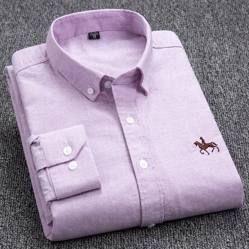 Velira Camisa Masculina Cavalins Manga Longa Violetinė / XS Vyriška ilgaamžė marškiniai Cavalins