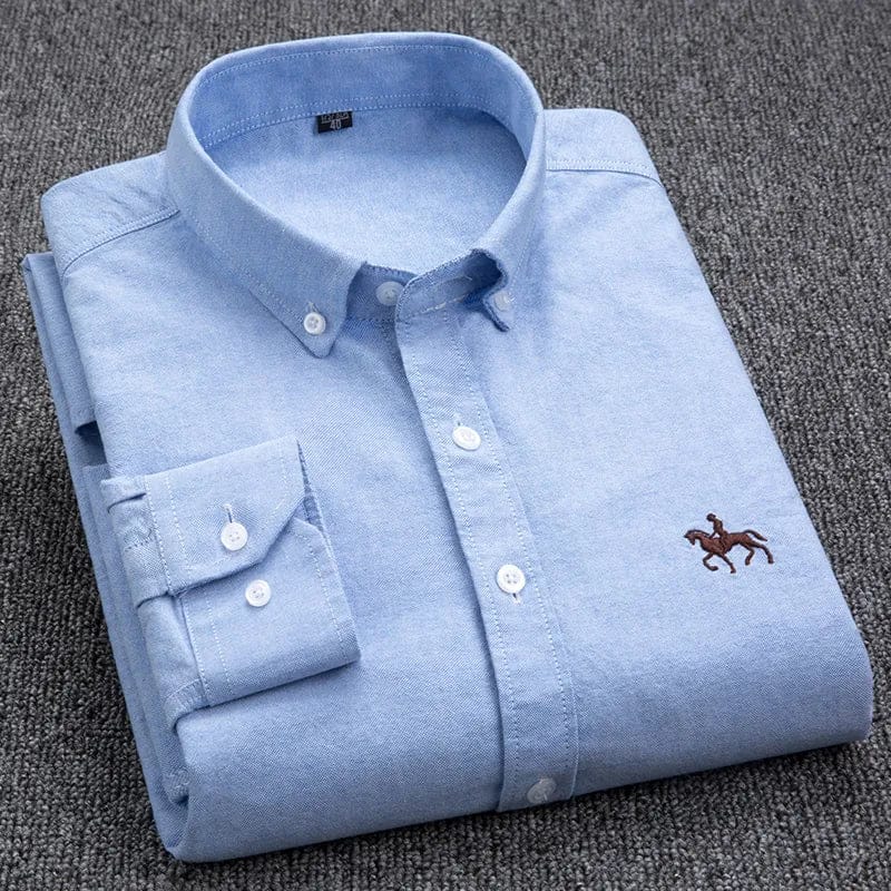 Velira Camisa Masculina Cavalins Manga Longa Vyriška ilgaamžė marškiniai Cavalins