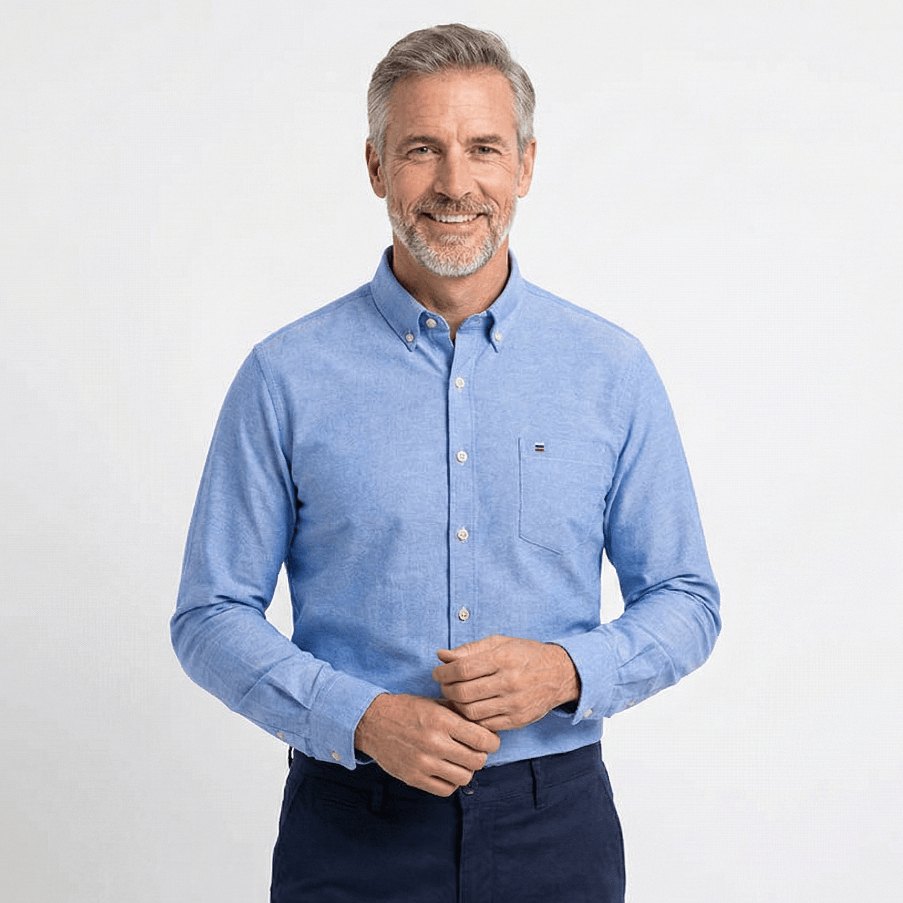 Velira Camisa Masculina Oxford Manga Longa Vyriška Oxford ilgomis rankovėmis marškiniai