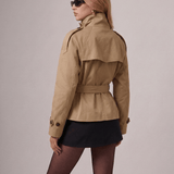 Velira Cath | Short Belted Trench Coat Cath | Trumpas diržinis lietpaltis