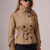 Velira Cath | Short Belted Trench Coat Cath | Trumpas diržinis lietpaltis