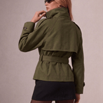 Velira Cath | Short Belted Trench Coat Cath | Trumpas diržinis lietpaltis