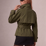 Velira Cath | Short Belted Trench Coat Cath | Trumpas diržinis lietpaltis
