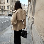 Velira Cath | Short Belted Trench Coat Cath | Trumpas diržinis lietpaltis