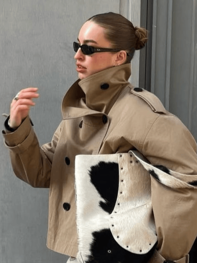 Velira Cath | Short Belted Trench Coat Cath | Trumpas diržinis lietpaltis