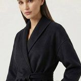 Velira Celine | Belted Coat with Faux Fur Cuffs Celine | Diržinė Striukė su Dirbtinės Odos Rankovėmis