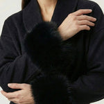 Velira Celine | Belted Coat with Faux Fur Cuffs Celine | Diržinė Striukė su Dirbtinės Odos Rankovėmis