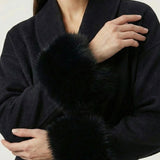 Velira Celine | Belted Coat with Faux Fur Cuffs Celine | Diržinė Striukė su Dirbtinės Odos Rankovėmis