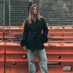 Velira Celine | Belted Coat with Faux Fur Cuffs Celine | Diržinė Striukė su Dirbtinės Odos Rankovėmis