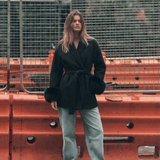 Velira Celine | Belted Coat with Faux Fur Cuffs Celine | Diržinė Striukė su Dirbtinės Odos Rankovėmis