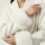 Velira Celine | Belted Coat with Faux Fur Cuffs Celine | Diržinė Striukė su Dirbtinės Odos Rankovėmis