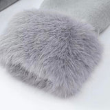 Velira Celine | Belted Coat with Faux Fur Cuffs Celine | Diržinė Striukė su Dirbtinės Odos Rankovėmis