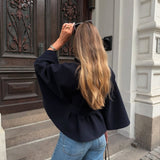 Velira Chloe | High-Neck Belted Cape Jacket Chloe | Aukštos Kaklo Diržinė Cape Striukė