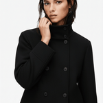 Velira Clara | Blend High-Neck Short Coat Clara | Mišinio Aukštu Kaklu Trumpas Paltas