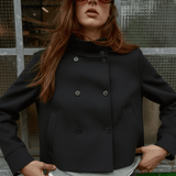 Velira Clara | Blend High-Neck Short Coat Clara | Mišinio Aukštu Kaklu Trumpas Paltas