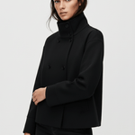 Velira Clara | Blend High-Neck Short Coat Clara | Mišinio Aukštu Kaklu Trumpas Paltas
