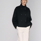 Velira Clara | Blend High-Neck Short Coat Clara | Mišinio Aukštu Kaklu Trumpas Paltas