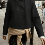 Velira Clara | Blend High-Neck Short Coat Clara | Mišinio Aukštu Kaklu Trumpas Paltas