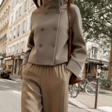 Velira Clara | Blend High-Neck Short Coat Clara | Mišinio Aukštu Kaklu Trumpas Paltas