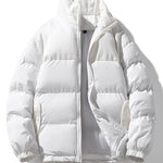 Velira Coats & Jackets balta / S Kordūro Pataisytas Užtrauktukas Pūkinis Paltas
