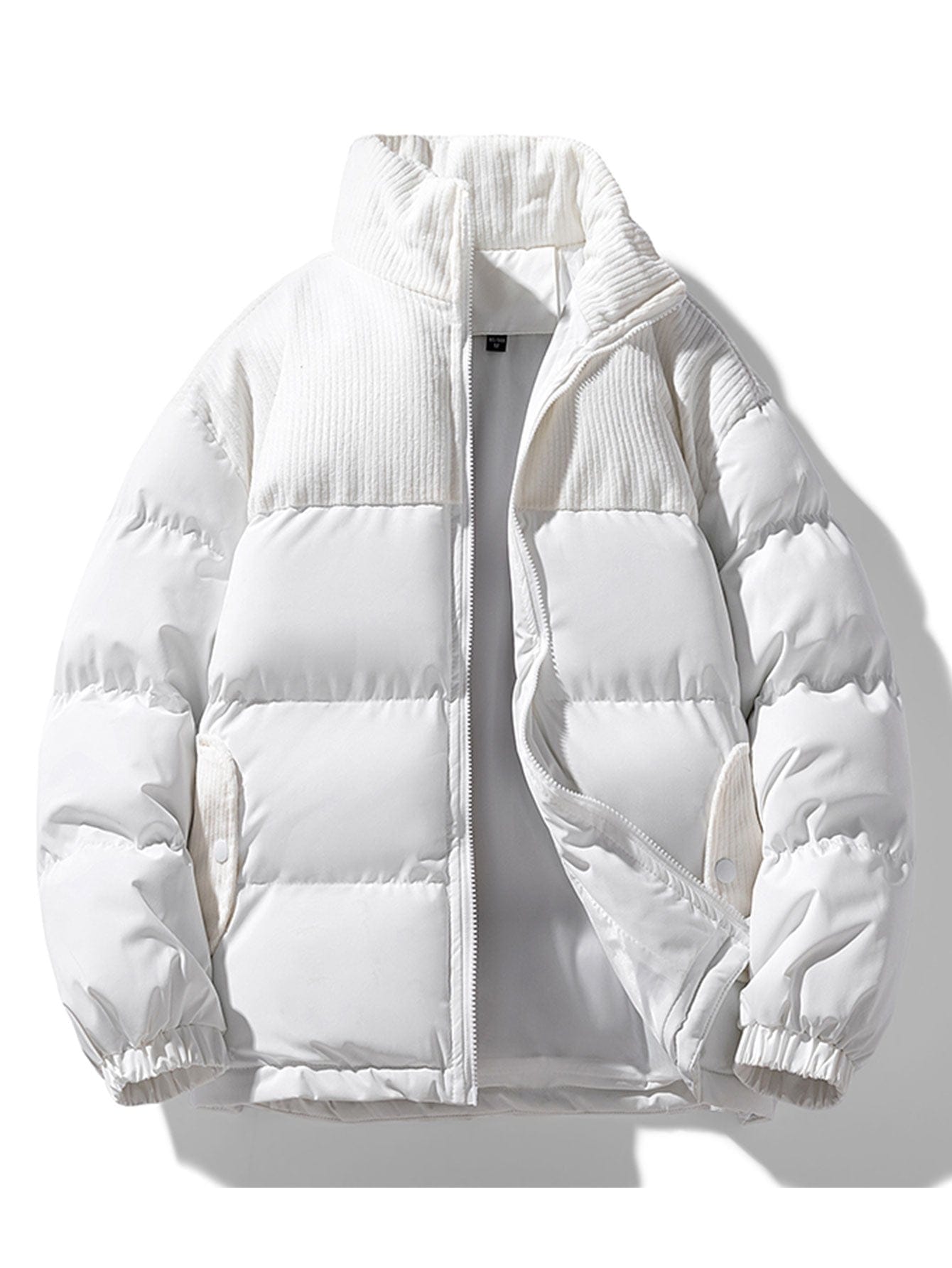 Velira Coats & Jackets balta / S Kordūro Pataisytas Užtrauktukas Pūkinis Paltas