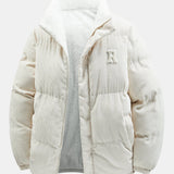 Velira Coats & Jackets bežinė / XS Apverčiamas Teddy Fleece Kordūrojo Paltas