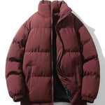 Velira Coats & Jackets bordo / S Funnel Neck Puffer Coat